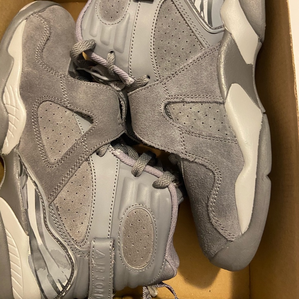 Grey Jordan 8s